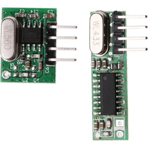 1 Set Superheterodyne RF Transmitter+Receiver Module Kit For 433Mhz Remote Control D0UA