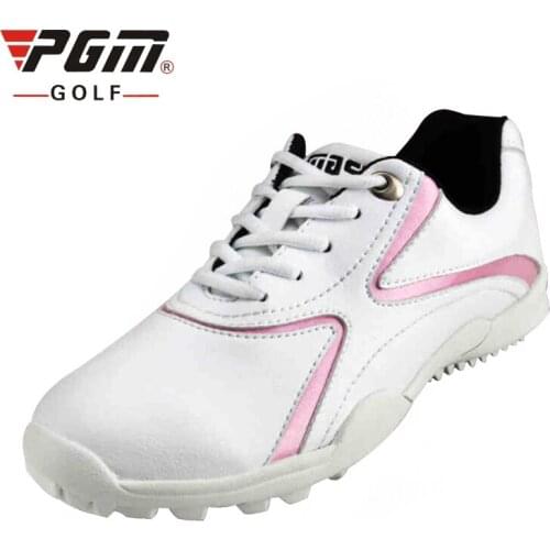 Women Golf Shoes Breathable Leather Outdoor Athletic Shoes Women Sneakers Professional Training Shoes Size Eu 35-39 AA10095