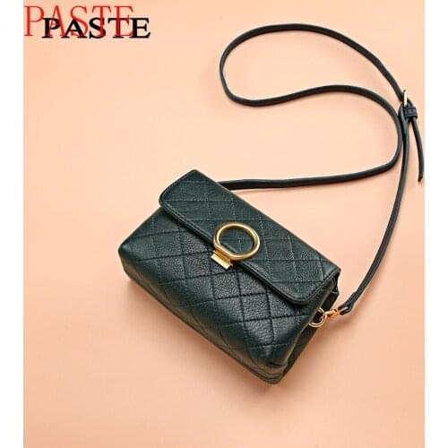 PASTE Brand Genuine Leather Bags Women Handbag with Crocodile Pattern Leather Tote Bag Small Tassel Shoulder Messenger Bags