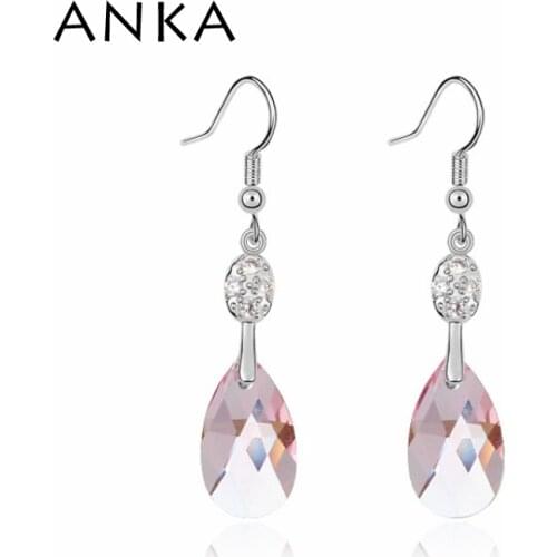 ANKA Direct Selling Water Drop Earrings Top Quality Austria Crystal Fashion Earrings For Women Crystals from Austria #101837