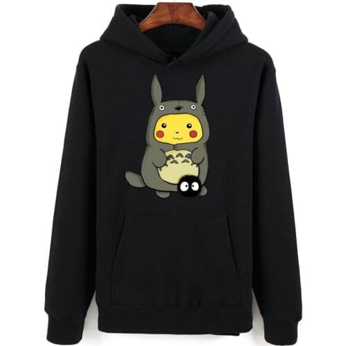 Anime Totoro winter hoodies sweatshirt men women fleece pullover hoodie sweatshirts men casual harajuku tracksuit clothes TOTORO
