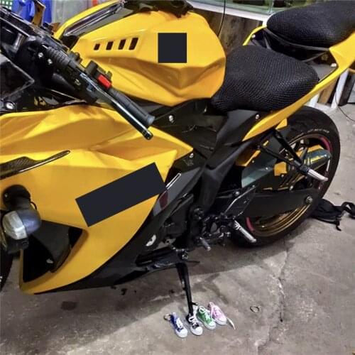 1PC Motorcycle Stand Cute Mini Canvas Shoes Side Stand For Motorcycle Bicycle Shoe Shape Foot Cover Support Side Kickstand Stand