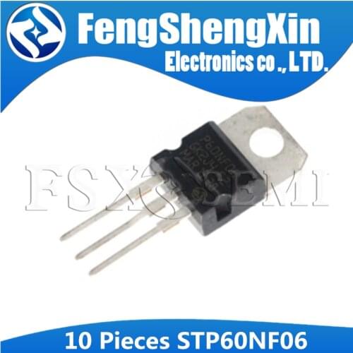 10PCS STP60NF06 TO220 P60NF06 TO-220 STP60NF06L 60NF06 Power MOSFET