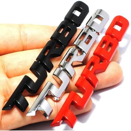 3D Metal Turbo Auto Sticker Emblem Badge for Movement Type Car Accessories