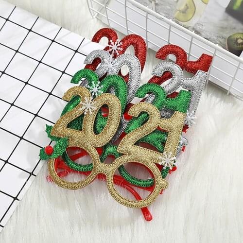 4 Pairs Party Glasses New Year Glasses Photo Props Snowflake Cute Funny Glasses Party Favors For Christmas