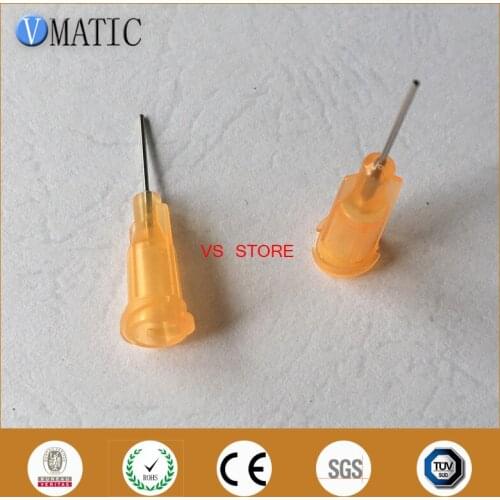 Free Shipping 100Pcs Quality Assurance 23G Orange Color 1/2'' Inch Tube Length Wholesale Luer Lock Blunt Tip Needle