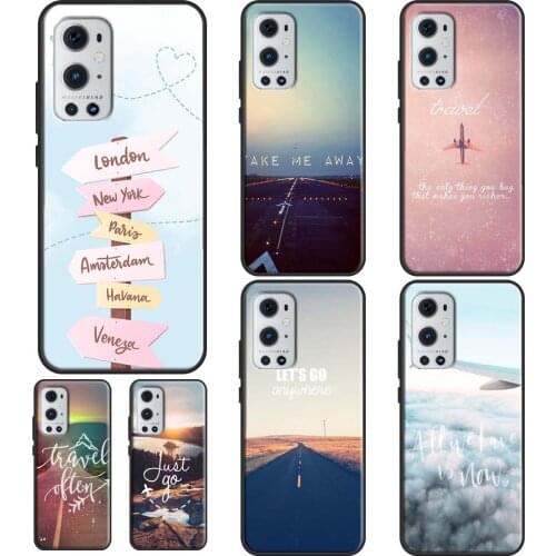 Travel inspiration For OPPO Realme 6 7 8 Pro Q3 GT Neo C3 C11 C21 Case For OnePlus 9 Pro 7 8 Pro 8T 9R Nord