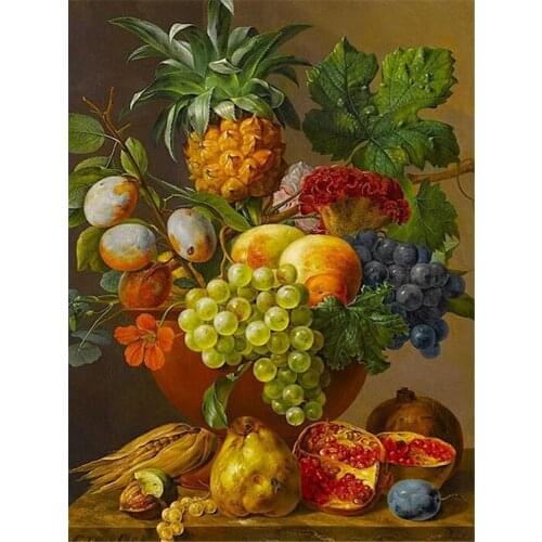 Flowers DIY Cross Stitch 11CT Embroidery Kits Craft Needlework Set Printed Canvas Cotton Thread Home Decoration Dropshipping