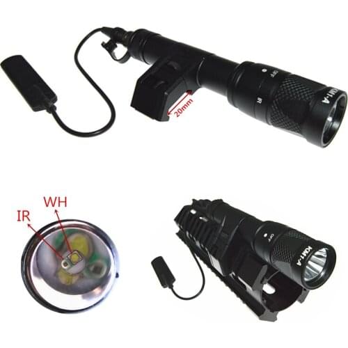 FIRECLUB M600V IR Scout Light Hunting Night Evolution LED Flashlight Tactical Waterproof Light With with Tape Switch