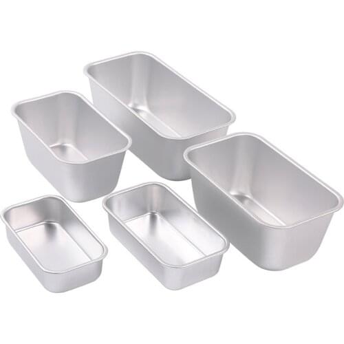Aluminum Alloy Cheese Mold Baking Pan Cake Mold Rectangle Non-Stick Cake Toast Mold Template Loaf Baking Dish Bakeware Tools