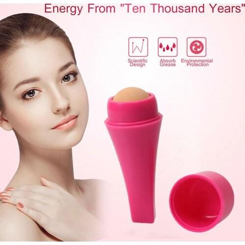 Face Oil Absorbing Roller Volcanic Mud Minerals Oil Control Rolling Stick Ball Summer Base Makeup Refreshing Resuable Skin Care