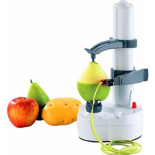 Multifunction Electric Vegetables Fruit Apple Peeler Automatic Peeling Machine Touch Auto Rotate Peeler 2 Stainless Steel Blades