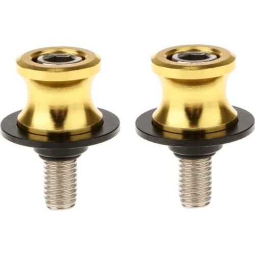 Set Of 2 CNC Motorcycle 10mm Swingarm Spools Sliders Kit Fits For Kawasaki