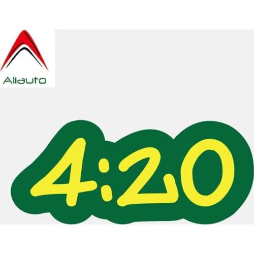Aliauto Personaltiy 420 Number Motorcycle Car Accessories Sticker Waterproof Reflective Decoration Decal Vinyl for KIA,15cm*6cm