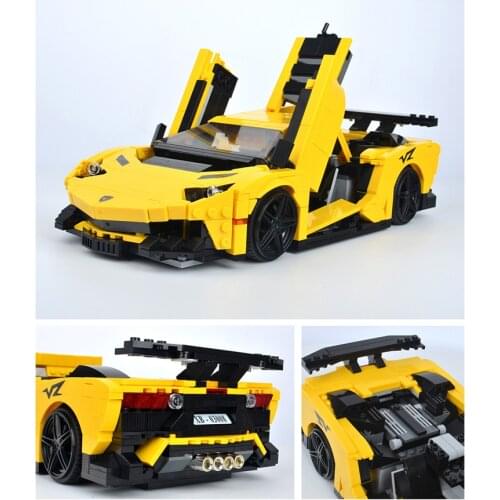 New XINGBAO Creative MOC Techniks Car Convertible Building Blocks Bricks Construction Toys Sports Car Model Kits Christmas Gifts