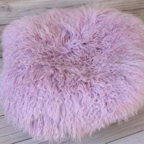 Newborn Photo Prop Blanket Vintage Newborn Wool Fur High Quality Curly Fur Photography Props Baby Girl Posing Background Stuffer