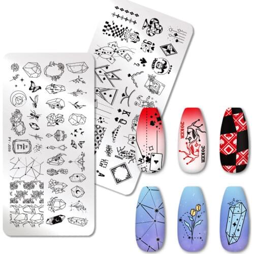 PICT YOU Wacky Characters Pattern Nail Stamping Plates Christmas Nail Art Plate Stencil Line Pictures Theme Image Plates Molds
