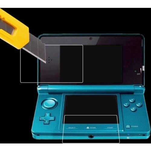Drop Ship&Wholesale HD Clear Film Top+Bottom LCD Screen Protector For New Nintendo 3DSLL/XL Console APR28