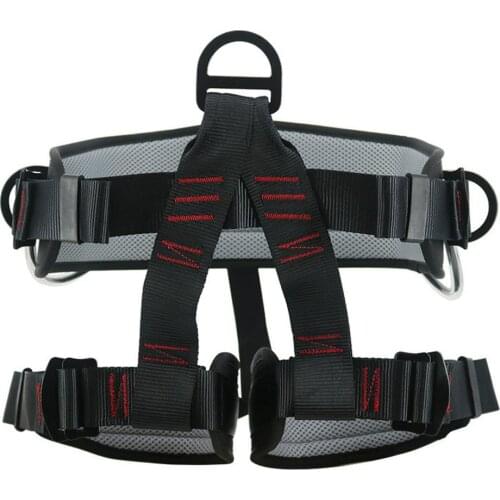 2021 Professional Outdoor Rock Climbing Anti Fall Climbing Cave Outdoor Spider-work Half-length seat belt Safety belt