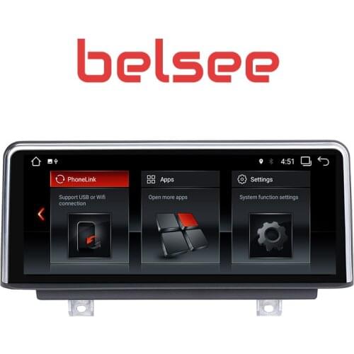 Belsee PX6 10.25" Screen Android 9.0 Touch Screen GPS Navigation Radio for BMW 1 Series F20/F21 2011-16 2 Series F23 2013-2016