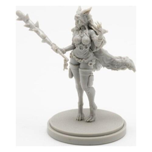 Special Die Casting Resin Model KD 78 Ring Tail Vixen Resin White Model Free Shipping