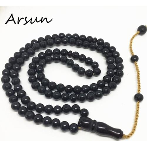 Special Design 5mm Resin 108 Beads black Color Prayer Beads Prayer Rosary Buddha Muslin Prayer Beads Bracelet