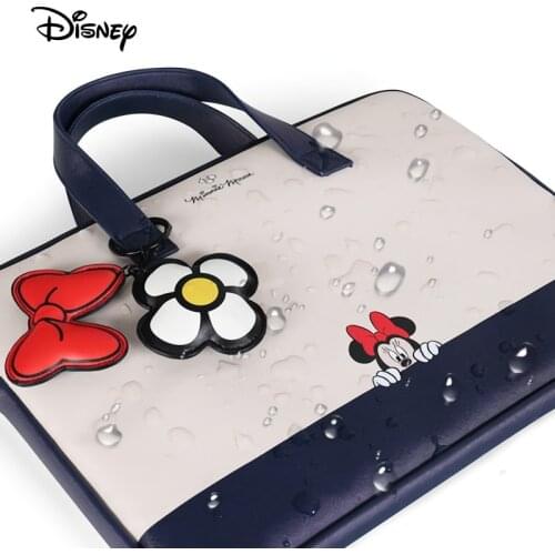 Cartoon Minnie Netbook Shoulder Bag Laptop Bag Waterproof Case for MacBook Air Cute 13 14 15 Inch Tote Bags for Women