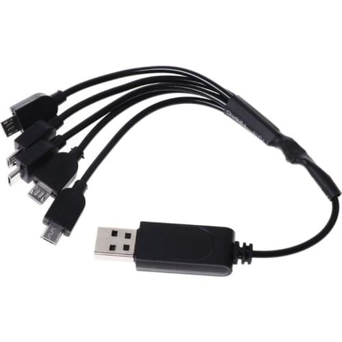 1 For 5 Charger Multi-charging Visuo Xs809 Xs809w Xs809hw Cable Rc Drone Parts