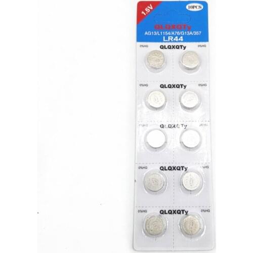 100PCS/LOT Original AG13 1.5V Alkaline Battery Coin Batteries For Watch Calculator LR44 AG13 L1154 A76 G13A 357 Button Batteri
