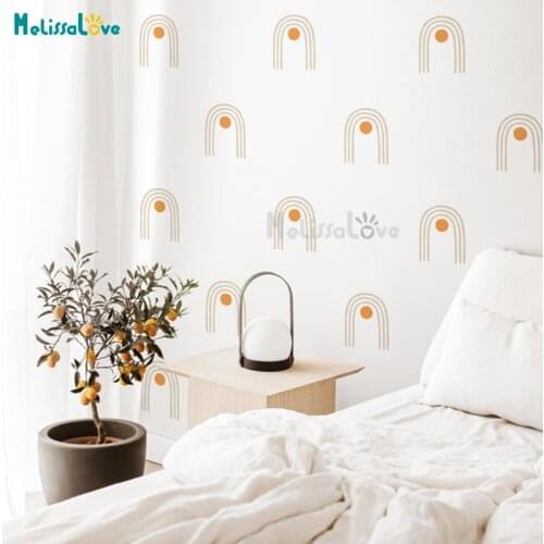 15 pcs/set Minimalist Arch Decal Set Abstract Living Room Bedroom Removable Wall Sticker Modern Farmhouse BD748