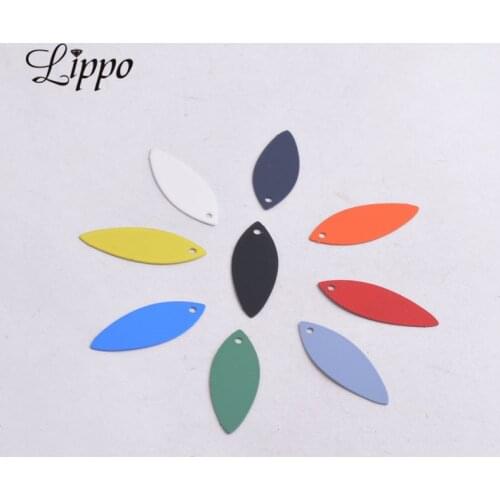 50pcs AC9670 9mm*27mm Oval Shape Charms Connector Pendants DIY Jewelry Making