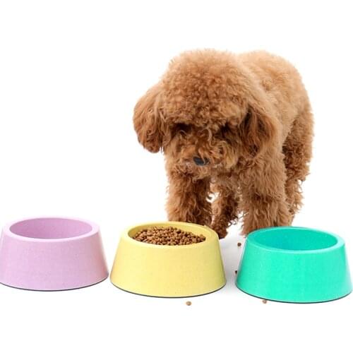 Dog Cats Accessories Devices for Large Dogs Medium Tableware Food and Water Bamboo Fiber Bowl Pet Feeder Dish Raised Cat Bowl