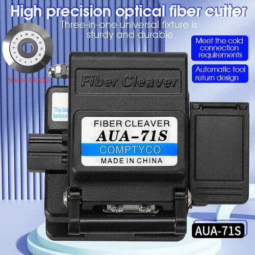 Free shipping Fiber Cleaver AUA-71S FTTH Cable Fiber Optic Cutting Knife Tools Cutter Three-in-one clamp slot 16 Surface Blade