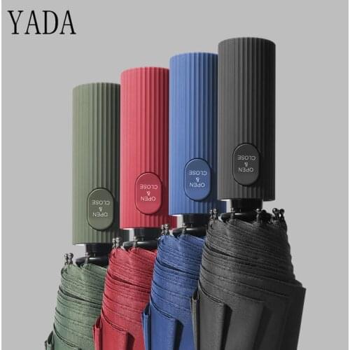 YADA Brand High Quality 10K Automatic Umbrella Rain Sunny And Rainy Umbrella Car For Women Windproof Folding Umbrellas YS200045