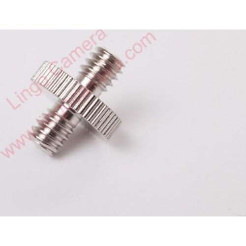 Double Head Stud with 1/4" to 1/4" Thread Screw For DSLR Camera
