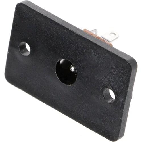 Female Socket Panel For Barrel Jack Plug DC 12V Power Connector 5.5 x2.1mm Plug X6HD