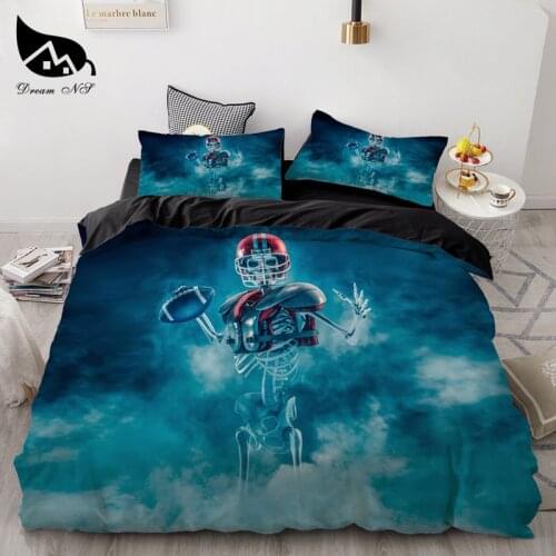 Dream NS 2019 Zombie 3D Print Skull Creative 3pcs Bedding Set Halloween Gift King Queen Twin Double Size Duvet Cover Pillowcase