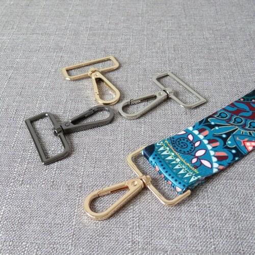 10 pcs/lot 38mm metal bag accessories pet dog leash straps belt buckles swivel eye trigger clip clasp snap hook metal hardware