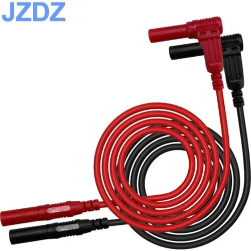 JZDZ 2pcs Multimeter Test Lead with 4mm security Banana Plug male plug on both ends Red black J.70018
