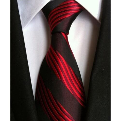 8cm Men Woven Tie Classic Striped Necktie for Man