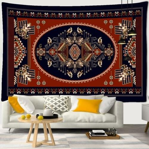 Chinese Style Carpet Pattern Tapestry Wall Hanging Psychedelic Mandala Hippie Bedroom Living Room Home Decor