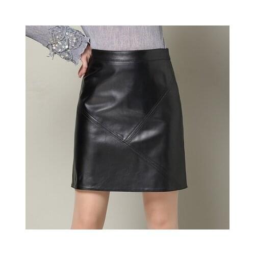 2019 New Fashion Real Sheep Leather Skirt O10