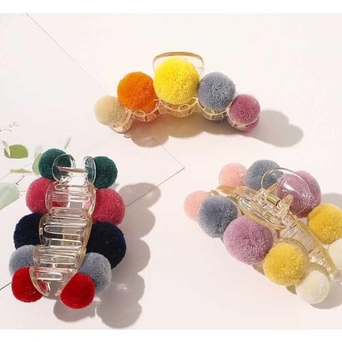 New Claw Clip for Women Tough Black Colored Ball Hair Claw Large Size Hair Clamps Claw Clip Crab for Hair Accessories for Hair