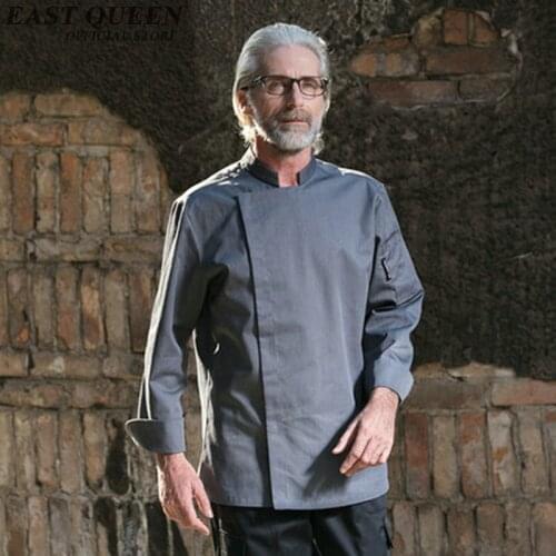 Wholesale chef uniform long sleeve sushi chef uniform food service chef jacket clothing kitchen cook wear KK1562 HQ