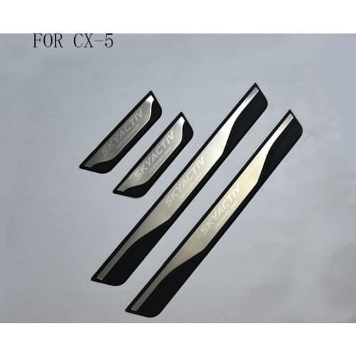FIT For Mazda CX-5 Cx5 2013 2014 2015 2016 Door Sill Scuff Plate Welcome Pedal Stainless Steel Car Styling Car Accessories
