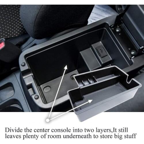 Armrest Storage Box Anti-skid Matched ABS Matte Storage Glove for Mitsubishi Outlander Sport ASX RVR 2010