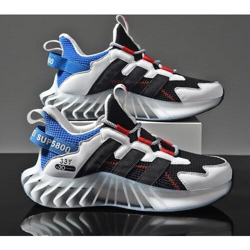 Casual Mens Running Shoes Sneakers Blade Sole High-Quality Breathable Cushioning Outdoor Athletic Jogging Sport Shoes