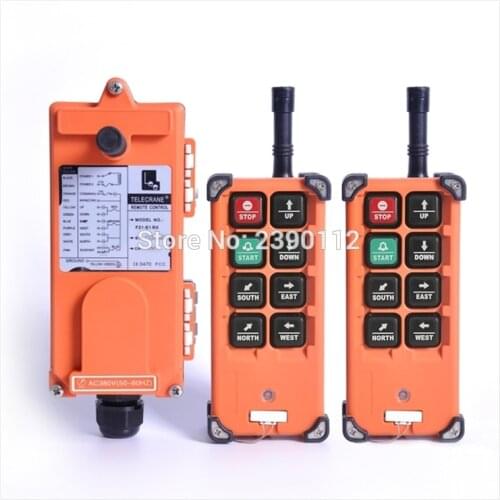 Universal Wholesales Telecrane F21-E1B Industrial Crane Wireless Radio RF Control 2 Transmitter 1 Receiver for Truck Hoist Crane