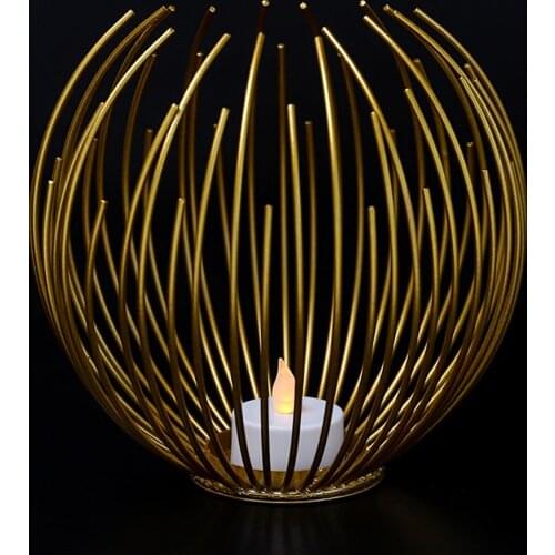 Nordic Style Simple Geometric Metal Candlestick For Home Decoration