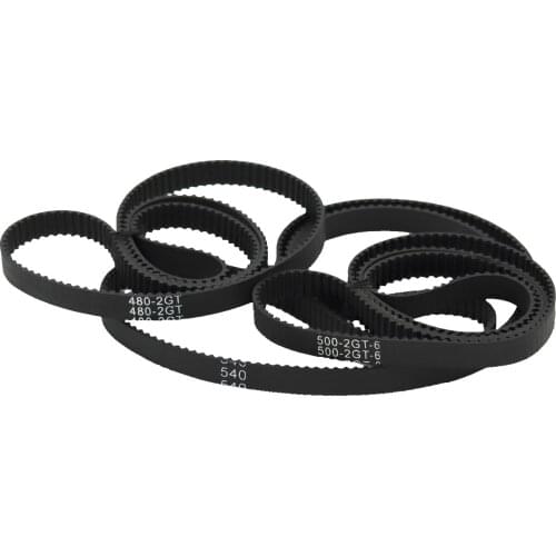GKTOOLS C-11 3D Printer GT2 6mm Closed Loop Rubber 2GT Timing Belt Length 468 480 484 488 494 500 520 524 528 540 mm